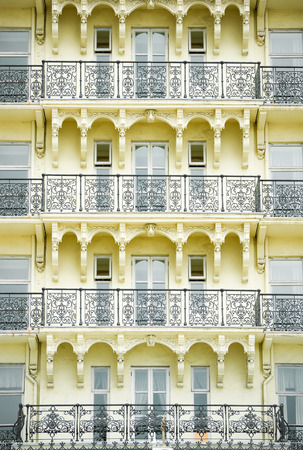 ornate architecture detail of a building designed in the victorian eraの写真素材