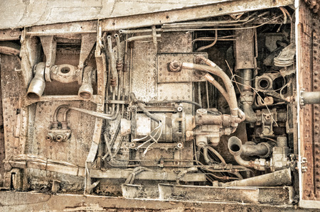 rusty machine parts used in the avaiation industry