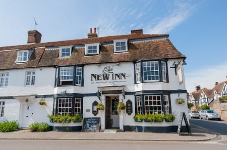 Winchelsea UK  April 17 2014: The New Inn is an old traditional English pub dating back to 1778 in the picturesque village of Winchelsea UKのeditorial素材