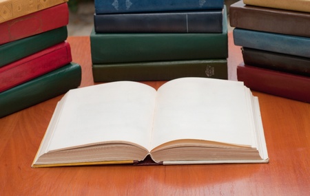 Old books on the table