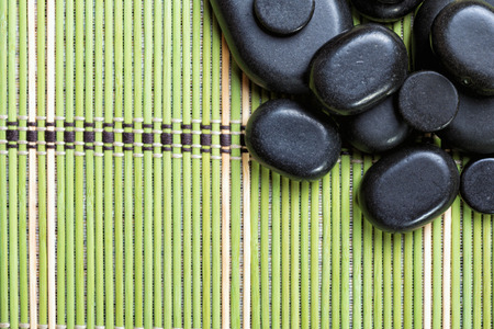 Basalt stones on spa conceptの写真素材