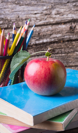 Back to school concept on  grunge retro  backgroundの写真素材