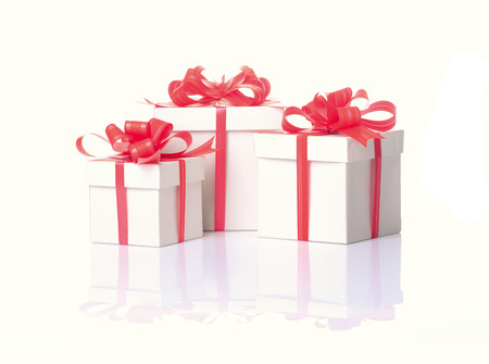 set of gift box isolated on white background