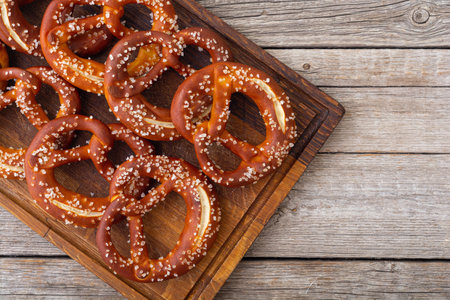 Bretzel - tradition Bavarian snack, to beer festival - oktoberfestの写真素材