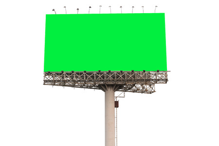 sign billboard blank isolated on whiteの写真素材