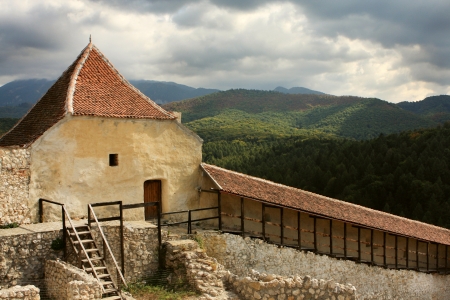 Rasnov Fortress, Brasov Romaniaの写真素材