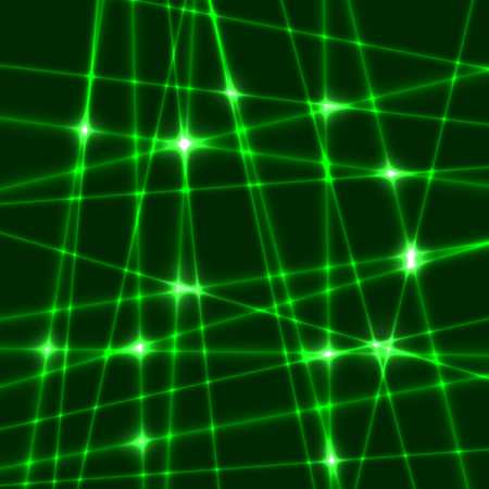 Abstract background of the green laser rays.のイラスト素材