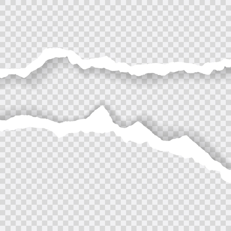 torn paper edges, Background seamless horizontally texture, vector isolated in space for advertising, banner of web page, print concept of illustrationのイラスト素材