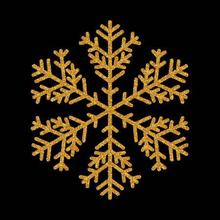 Set glitter background with glowing lights. Golden sparks on a black backdrop. Kit for decorating festive greeting cards.のイラスト素材