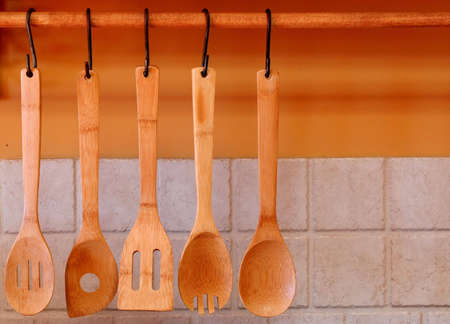 Wood Cooking Utensilsの写真素材
