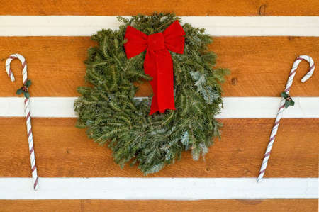 Siding on Log Cabin Sealed by Chinkingの写真素材