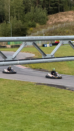 Go-kart race in Krakow, Polandの写真素材