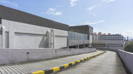 Mall Parking Roadの写真素材