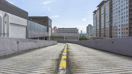 Mall Parking Roadの写真素材