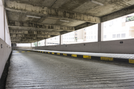 Mall Parking Roadの写真素材