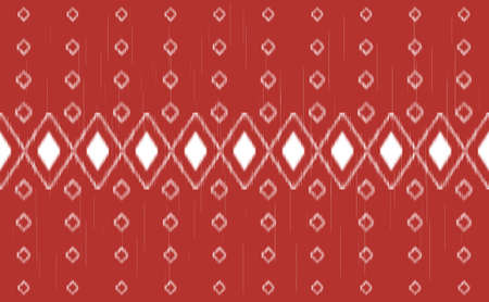 Geometric ethnic pattern, Embroidery craft batik background, Vector zigzag aztec seamless for digital printのイラスト素材