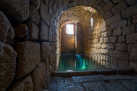 Roman water cistern at Alcazaba arab citadel. Merida, Extremadura, Spain