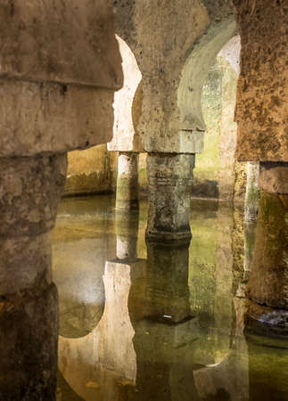 Caceres, Spain - 2018 May 27th: Arab cistern, former mosque during the Medieval Muslims Rule in Spain, Caceresのeditorial素材