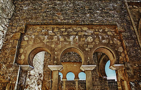 Upper Basilica Building on Archaeological Site of Medina Azahara, Madinat al-Zahra, Near Cordoba,...