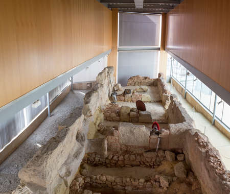 Catagena, Spain - September 14th, 2018: Punic Wall Interpretation Centerのeditorial素材