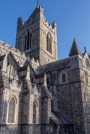 Christ Church Cathedral, elder of the capital citys two medieval cathedrals, Dublin, Irelandのeditorial素材