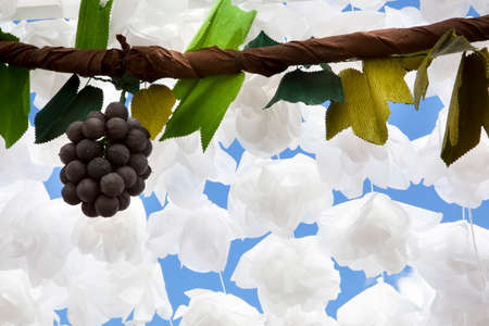 Paper figurines details at Flower festival in Campo Maior, Portugalの写真素材
