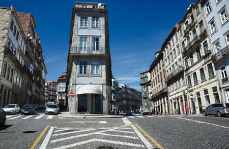 Colorful traditional houses in the city of Porto, Portugal.の写真素材