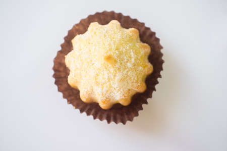 Maamoul, one piece of special arab dessert. overhead viewの写真素材