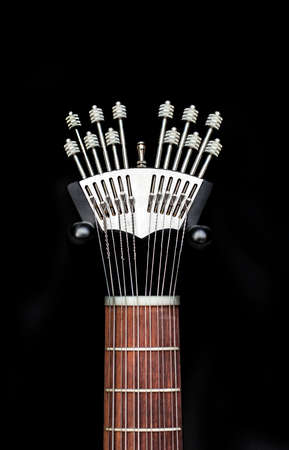 Portuguese Coimbra Guitar. Tuning machine detail