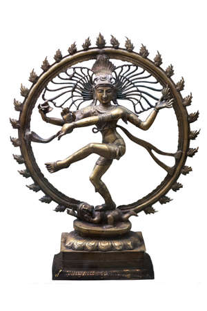 Shiva Nataraja Shiva Nataraja figurine. Indian Lord of Dance. isolatedのeditorial素材