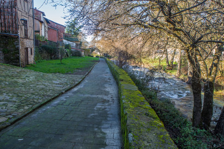 Hervas East Riverside, Ambroz Valley village. Caceres, Extremadura, Spainの写真素材