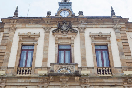 Villaviciosa Town Hall building, Asturias, Spainの写真素材