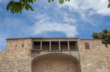 Walls of Avila, completed between the 11th and 14th centuries, Spain. Episcopal Palace Gate