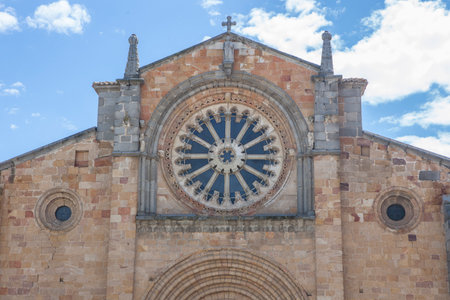 Church of San Pedro, romanesque church located in Avila, Castile and Leon, Spainの写真素材