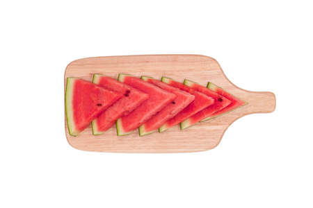 Isolated watermelon on white backgroundの写真素材