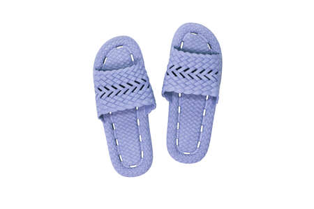 Isolated slipper on white backgroundの写真素材