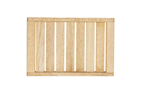 Isolated cutting board on white backgroundの写真素材