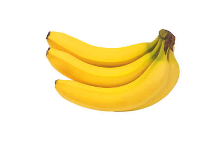 Isolated banana on white backgroundの写真素材
