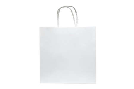 Isolated paper bag on white backgroundの写真素材