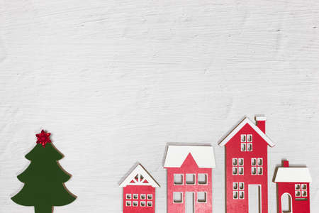 Top view photo with Christmas concept.の写真素材