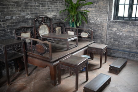 Ancient Chinese furnitureのeditorial素材