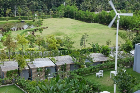 very beauty landscape view from balcony の写真素材