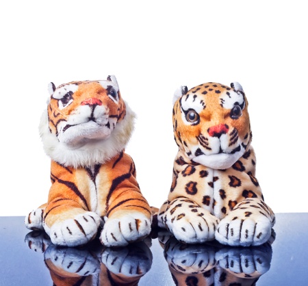 2 tiger dollsの写真素材