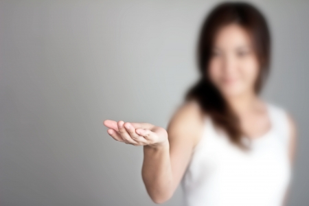 on my handの写真素材