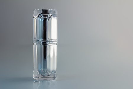 cosmetic container with white backgroundの写真素材