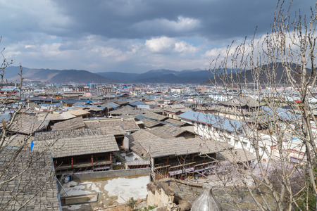 SHANGRILA, CHINA - APRIL 14 2016: Shangrila. a famous Tibetan city of Shangrila, Yunnan, China.のeditorial素材