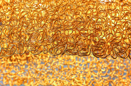 background, texture of gold wire design pattern
