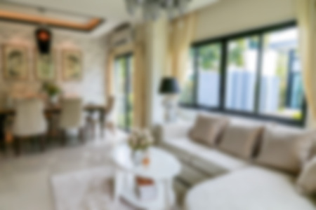 nice design living room interior ,interior design concept blur backgroundの写真素材