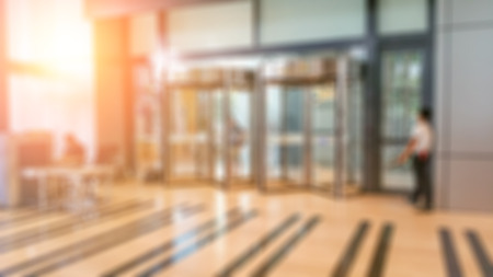 Abstract blur hotel lobby interior for backgroundの写真素材