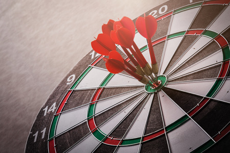 dartboard business stretegy ideas conceptの写真素材